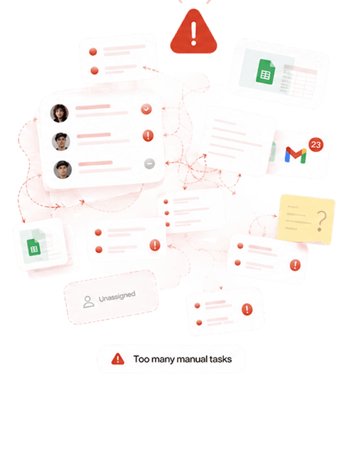 Scattered automotive sales tasks and disconnected systems